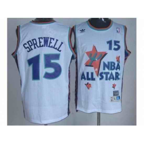 NBA 95 All Star #15 Sprewell white